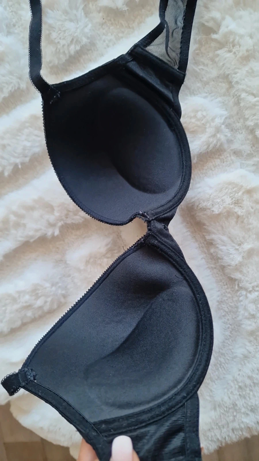 Pomm'Poire kanten beha zwart & nude 90C – Zeer weinig gedragen – photo 7